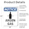 Signmission Argon Gas OSHA Notice Sign, Plastic, 18in W x 24in L, 2PK OS-2PACK-NS-P-1824-V-10174 - alternate 3